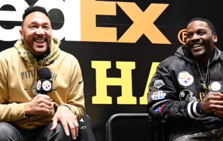 Charlie Batch is interviewed by Arthur Moates